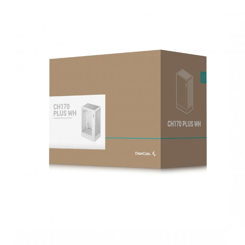 DeepCool кутия Case mATX - CH170 PLUS WH