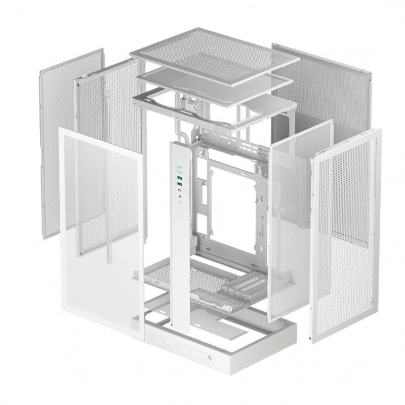 DeepCool кутия Case mATX - CH270 DIGITAL WH