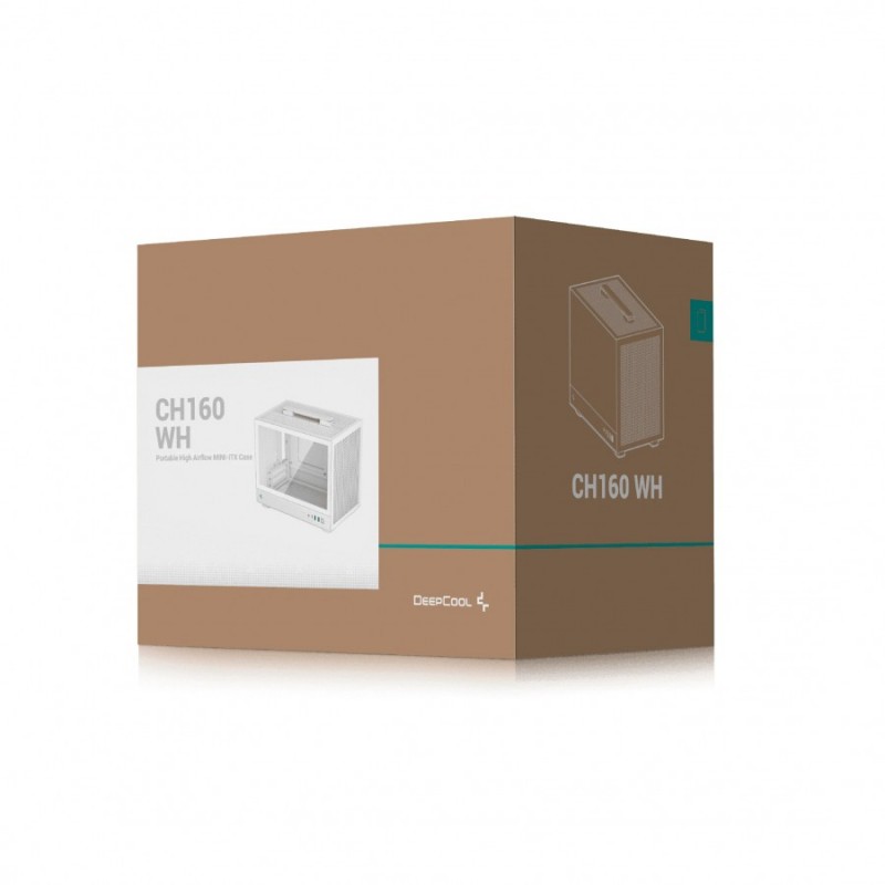 DeepCool кутия Case mini-ITX - CH160 WH, R-CH160-WHNGI0-G-1