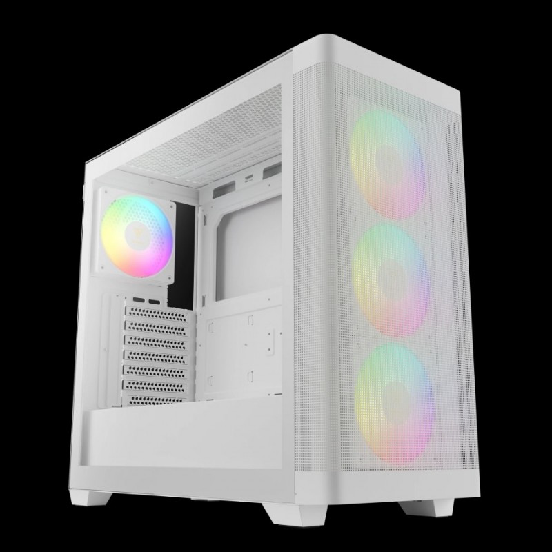 Gamdias кутия Case E-ATX - ATHENA M3 White - USB-C, 4 x 120 mm A-RGB, Mesh, Tempered Glass, ATHENA-M3-WHITE