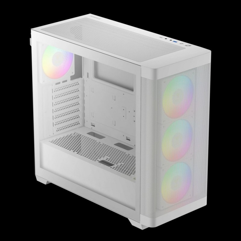 Gamdias кутия Case E-ATX - ATHENA M3 White - USB-C, 4 x 120 mm A-RGB, Mesh, Tempered Glass, ATHENA-M3-WHITE