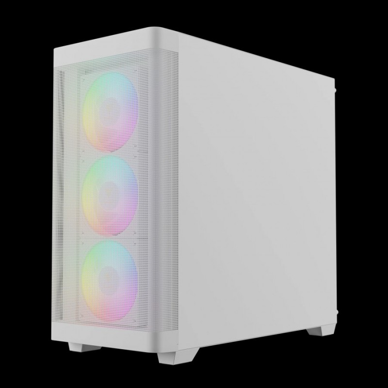 Gamdias кутия Case E-ATX - ATHENA M3 White - USB-C, 4 x 120 mm A-RGB, Mesh, Tempered Glass, ATHENA-M3-WHITE