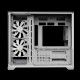 Gamdias кутия Case mATX - AURA GC10M v2 White - 3 x 120 mm A-RGB, USB-C, Tempered Glass