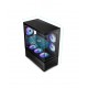 Gamdias кутия Case mATX - AURA GC12 ARGB BK - 6 x 120 mm A-RGB, USB-C, Tempered Glass