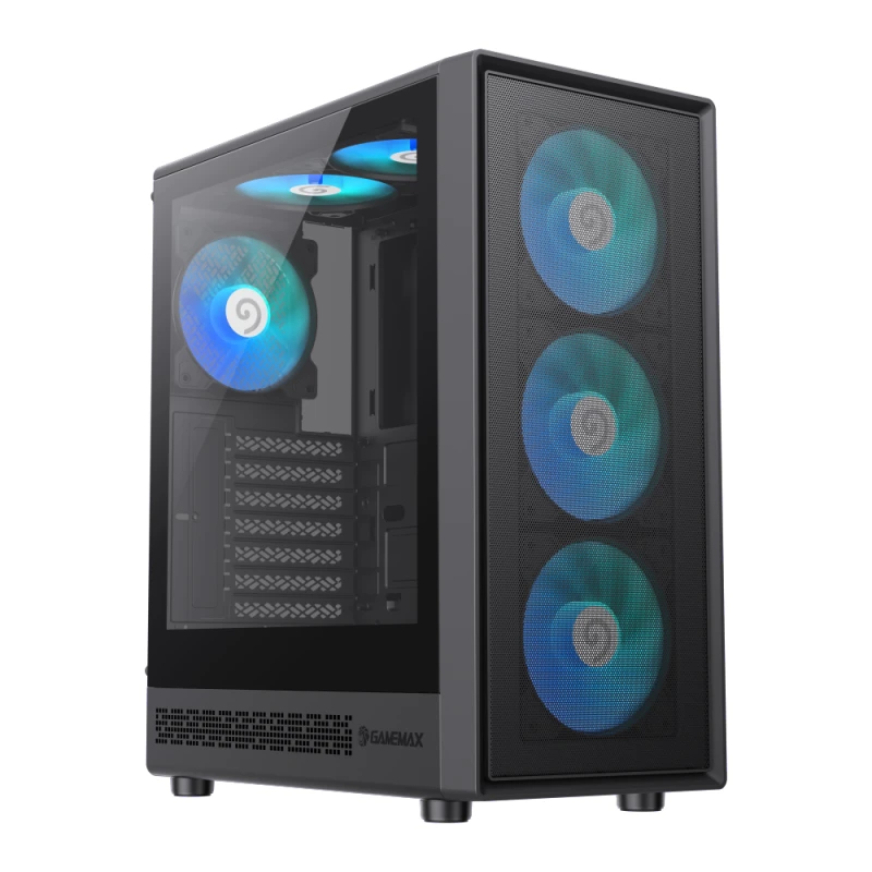 Gamemax кутия Case ATX - Storm 2 AB - 6 x 120 mm Addressable RGB fans