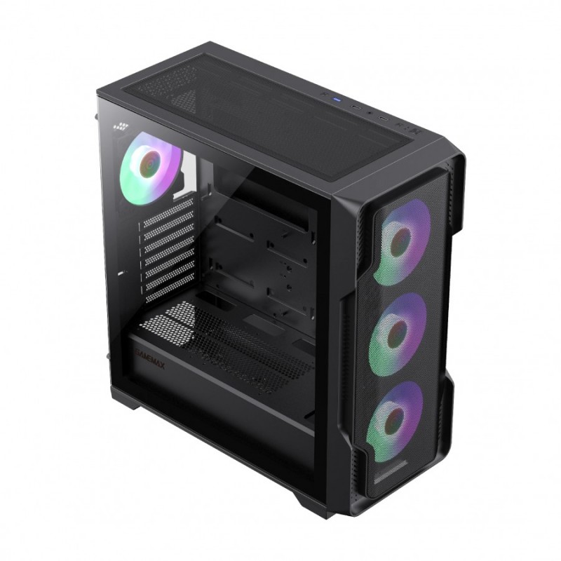 Gamemax кутия Case EATX - SIEGE Black - Addressable RGB, GM-14100901687