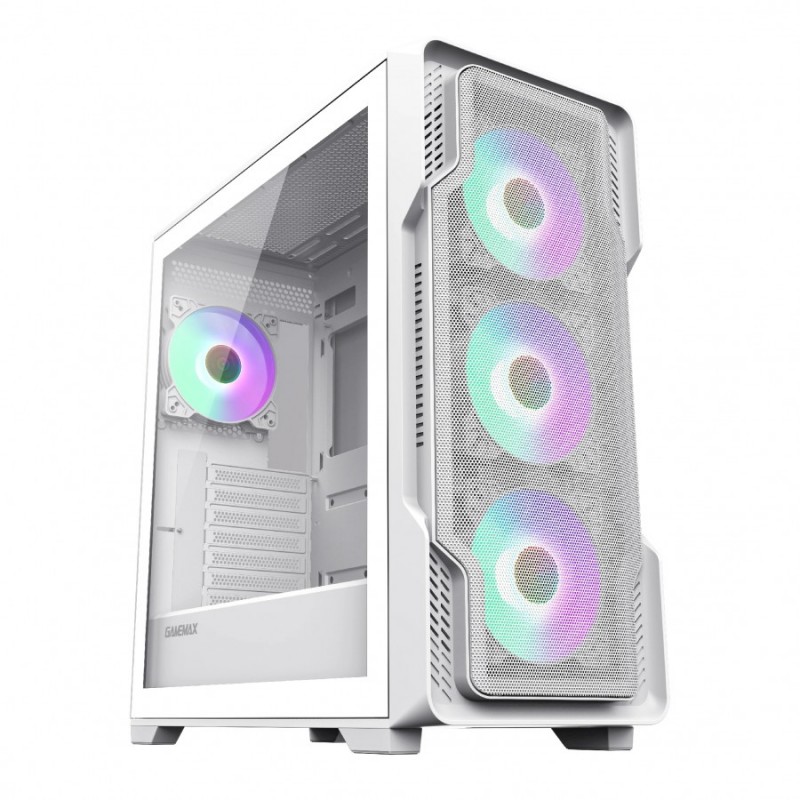 Gamemax кутия Case EATX - SIEGE White - Addressable RGB, GM-14100901688