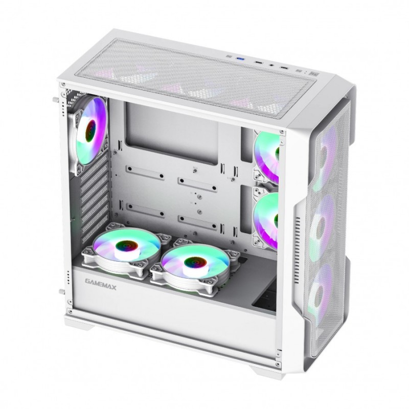 Gamemax кутия Case EATX - SIEGE White - Addressable RGB, GM-14100901688