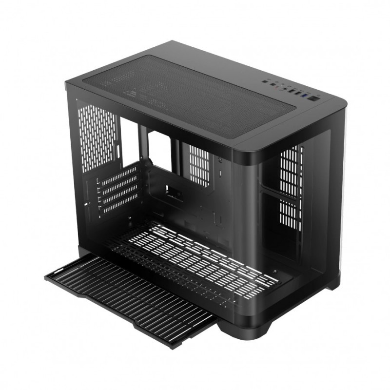 Gamemax кутия Case mATX - HYPE-M Black - 3 x 120 mm Addressable RGB fans