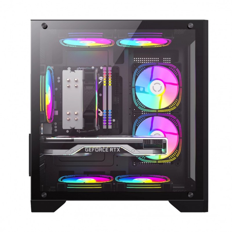 Gamemax кутия Case mATX - Infinity Mini Black, GM-14100902041