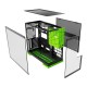 Geometric Future кутия Case EATX - Model 5 Black/Green, NVIDIA style limited edition, 1AM5WKNV00100