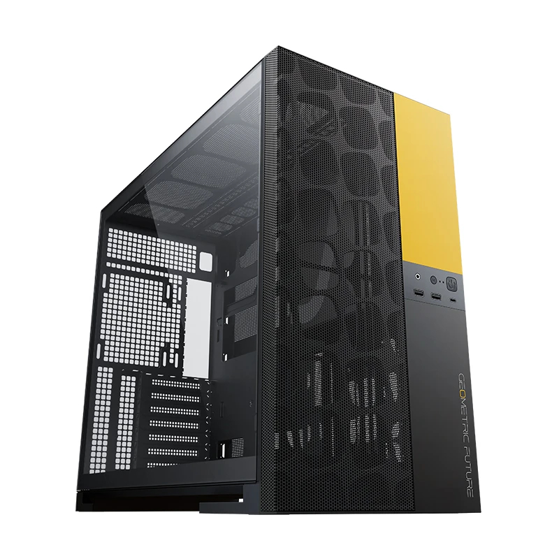 Geometric Future кутия Case EATX - Model 5 Vent Black/Yellow, 1AM5VTBY00100