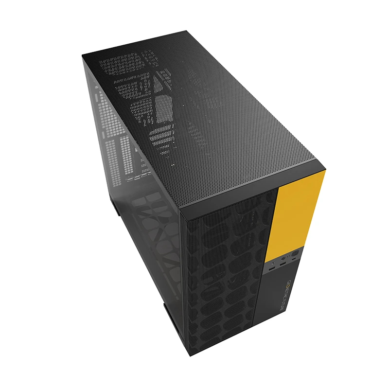 Geometric Future кутия Case EATX - Model 5 Vent Black/Yellow, 1AM5VTBY00100