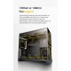 Geometric Future кутия Case EATX - Model 5 Vent Black/Yellow - 5 x 140 mm aRGB fans included, GEO-M5VF-BY