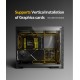 Geometric Future кутия Case EATX - Model 5 Vent Black/Yellow - 5 x 140 mm aRGB fans included, GEO-M5VF-BY