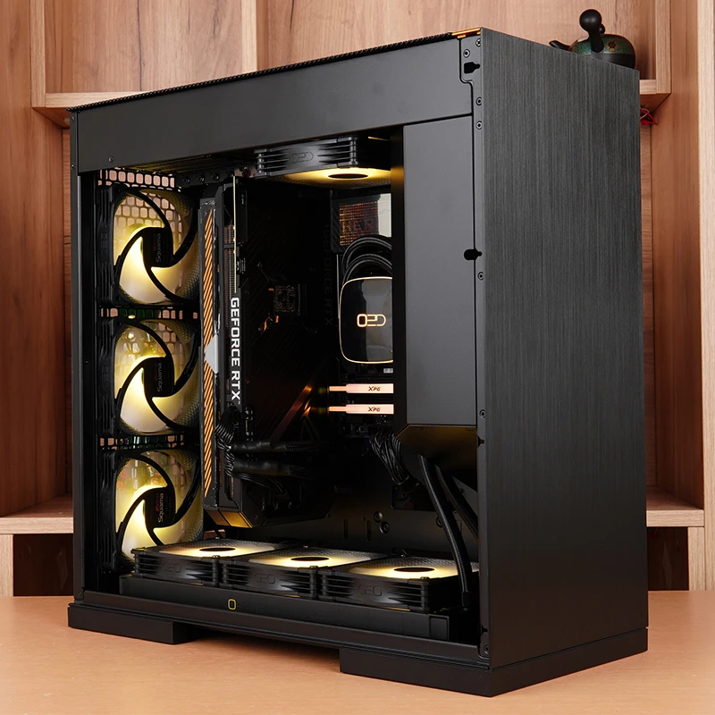Geometric Future кутия Case EATX - Model 8 Dharma Black/Gold, 1AM8DMBG00AA0