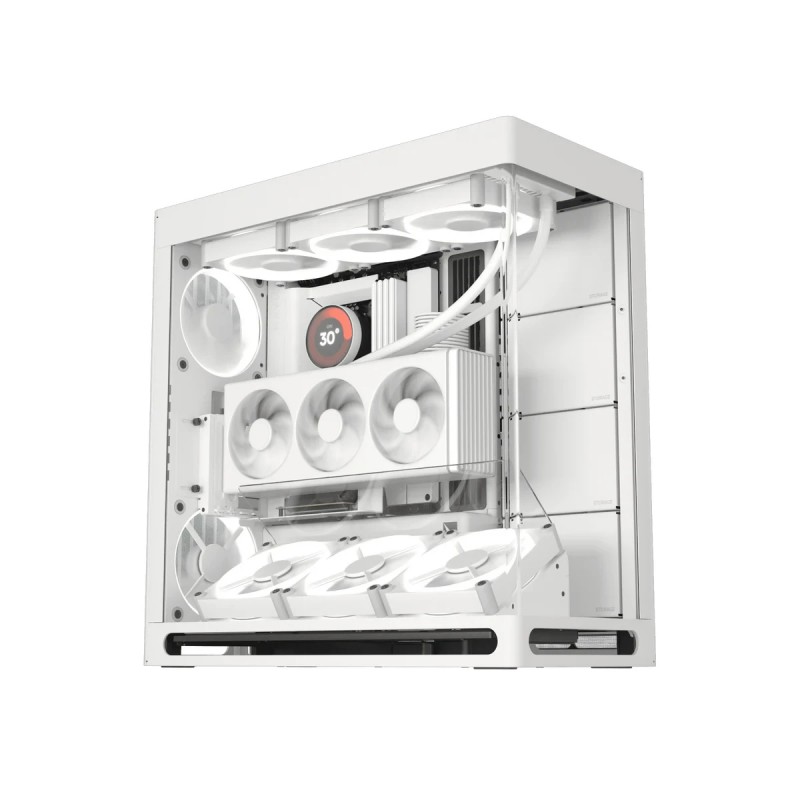 HAVN кутия Case E-ATX - HS 420 VGPU Edition White - PCIe Gen 5 riser included