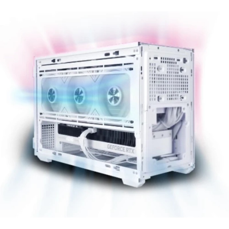 Lian Li кутия Case mATX - DAN Cases B4 Wood Edition - White
