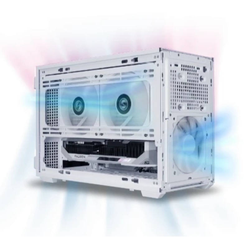 Lian Li кутия Case mATX - DAN Cases B4 Wood Edition - White