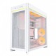 Montech кутия Case ATX - HS01 PRO (W) - 5 x 120 mm ARGB Fans, USB-C, White, MONTECH-HS01-PRO-WH
