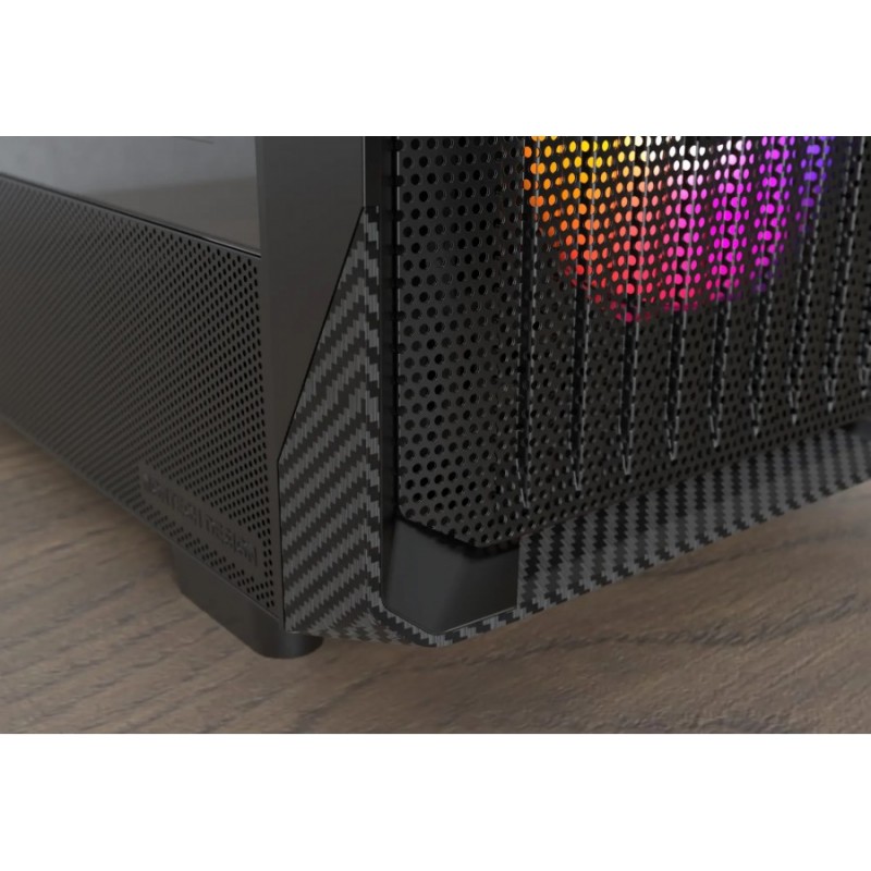 Montech кутия Case mATX - X5 (W) - 4 A-RGB fans, USB-C