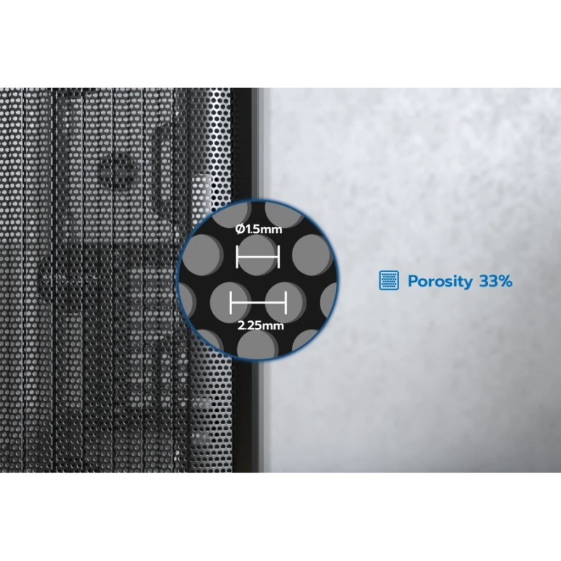 Montech кутия Case mATX - X5 (W) - 4 A-RGB fans, USB-C