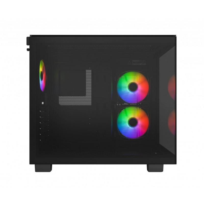 Montech кутия KING 65 Pro, Dual Chamber Mid-tower Case, 3 ARGB Fans, Black, MONTECH-KING-65-PRO-B