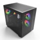 Montech кутия KING 65 Pro, Dual Chamber Mid-tower Case, 3 ARGB Fans, Black, MONTECH-KING-65-PRO-B