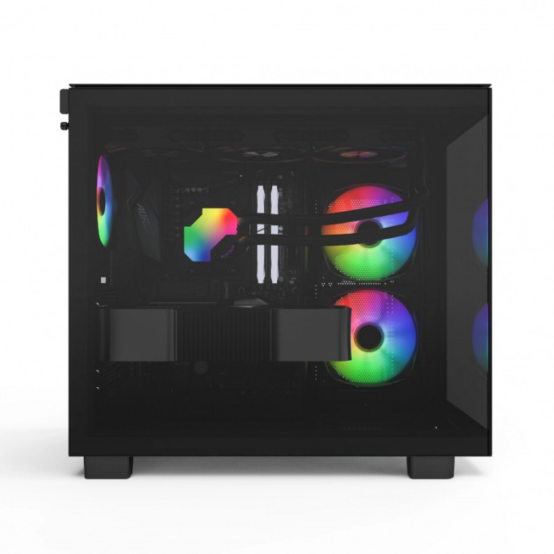 Montech кутия KING 65 Pro, Dual Chamber Mid-tower Case, 3 ARGB Fans, Black, MONTECH-KING-65-PRO-B