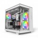 Montech кутия KING 65 Pro, Dual Chamber Mid-tower Case, 3 ARGB Fans, White, MONTECH-KING-65-PRO-W