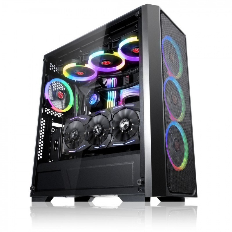 Raijintek кутия Case EATX - PONOS MS4 - 4 x 120mm ARGB Fans, Mesh, 0R20B00197