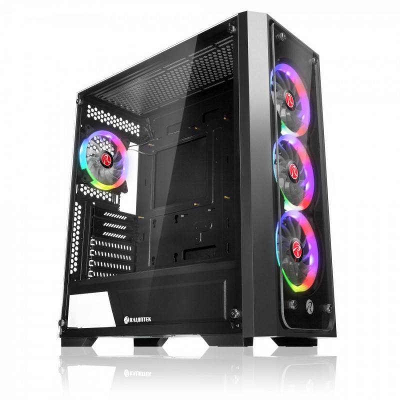 Raijintek кутия Case EATX - PONOS TG4 - 4 x 120mm ARGB Fans, Tempered Glass, 0R20B00198