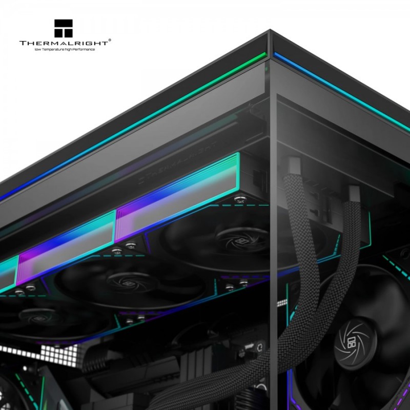 Thermalright кутия Case mATX - TL-M10 Black - USB-C