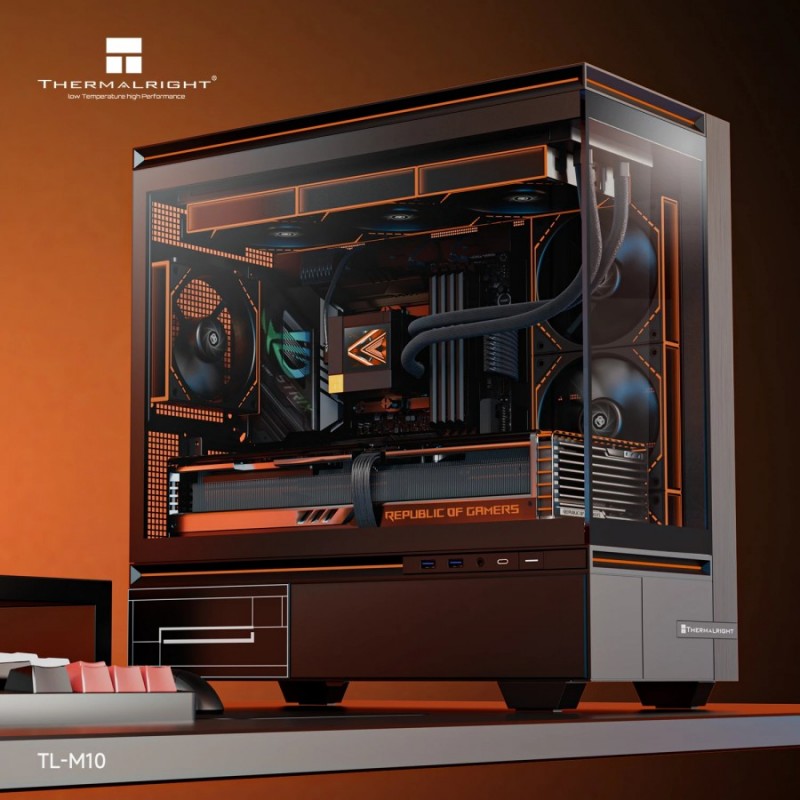 Thermalright кутия Case mATX - TL-M10 Black - USB-C