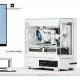 Thermalright кутия Case mATX - TL-M10 Vision White - 4 x 120 mm ARGB included, 9.16 inch LCD Display, USB-C