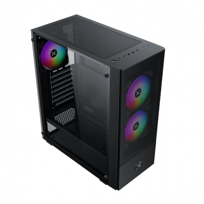 Xigmatek кутия Case ATX - Hero II Air 3F - RGB, Tempered Glass, EN41655