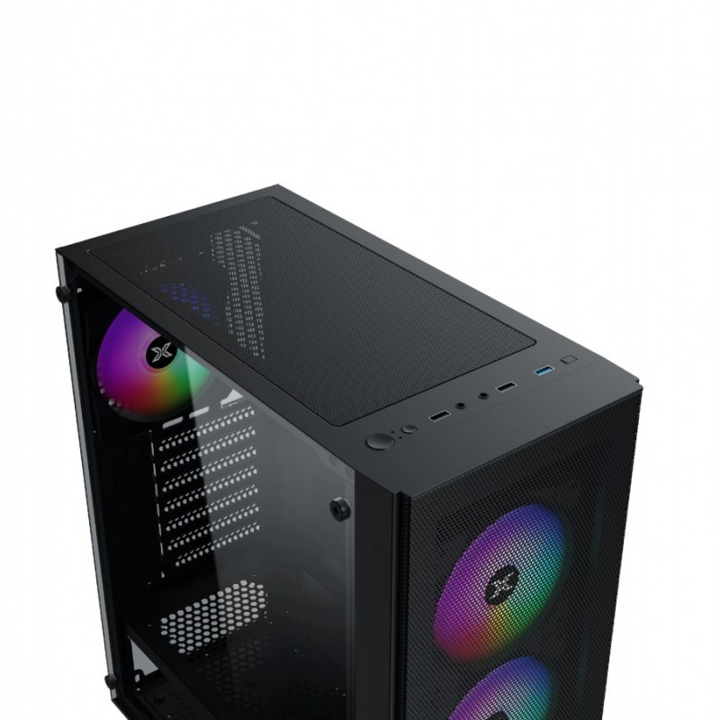Xigmatek кутия Case ATX - Hero II Air 3F - RGB, Tempered Glass, EN41655