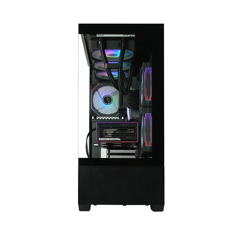 Zalman кутия Case ATX - Chronix BLACK - 3 x 120 mm A-RGB, USB-C, Tempered Glass