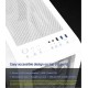 Zalman кутия Case ATX - I3 NEO TG White - aRGB, Tempered Glass, ZM-I3-NEO-TG-White
