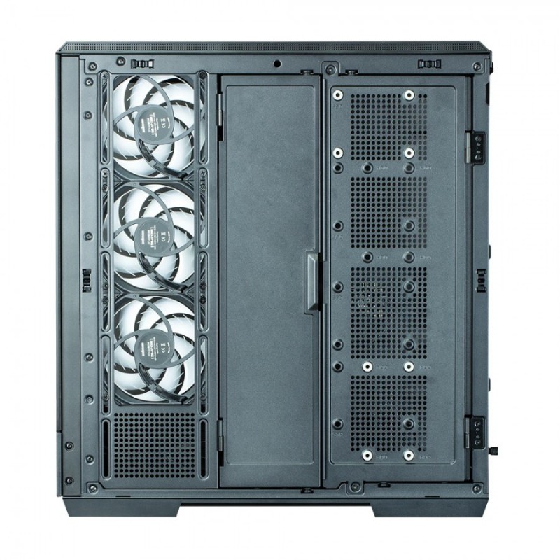 Zalman кутия Case ATX - P50 DS Black - Digital Display, Addressable RGB, ZM-P50-DS-BK