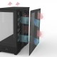 Zalman кутия Case ATX - P50 DS Black - Digital Display, Addressable RGB, ZM-P50-DS-BK