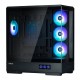 Zalman кутия Case ATX - P50 DS Black - Digital Display, Addressable RGB, ZM-P50-DS-BK