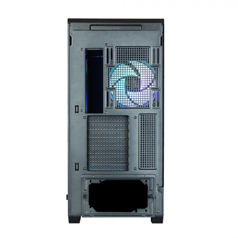 Zalman кутия Case ATX - P50 DS Black - Digital Display, Addressable RGB, ZM-P50-DS-BK
