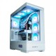 Zalman кутия Case ATX - P50 DS White - Digital Display, Addressable RGB, ZM-P50-DS-WH