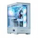 Zalman кутия Case ATX - P50 DS White - Digital Display, Addressable RGB, ZM-P50-DS-WH