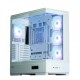 Zalman кутия Case ATX - P50 DS White - Digital Display, Addressable RGB, ZM-P50-DS-WH