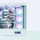 Zalman кутия Case ATX - P50 DS White - Digital Display, Addressable RGB, ZM-P50-DS-WH