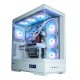Zalman кутия Case ATX - P50 DS White - Digital Display, Addressable RGB, ZM-P50-DS-WH