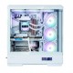 Zalman кутия Case ATX - P50 DS White - Digital Display, Addressable RGB, ZM-P50-DS-WH