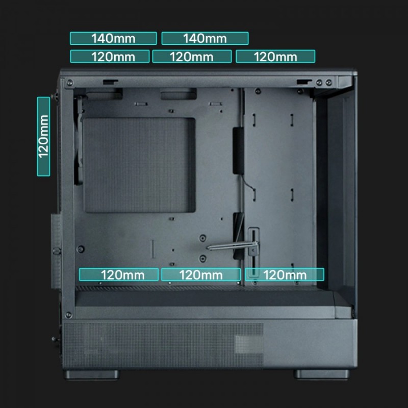 Zalman кутия Case mATX - P10 Black, ZM-P10-BK